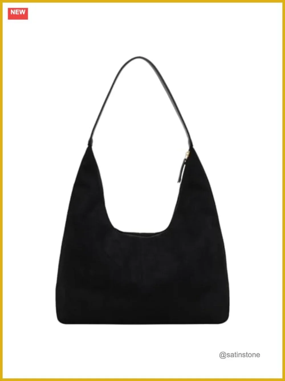 Faux Suede Slouchy Hobo Bag Large Tote Shoulder Handbag Women Work Travel